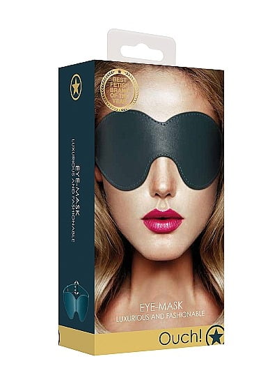 Shots Toys Ouch! Luxurious & Fashionable Eye Mask - Green