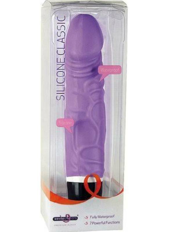 Seven Creations Silicone Classic Thick Veined Vibrator