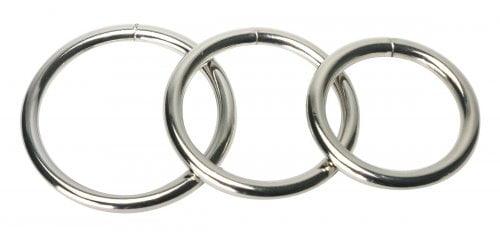 XR Brands Master Series Trine Steel Ring Collection