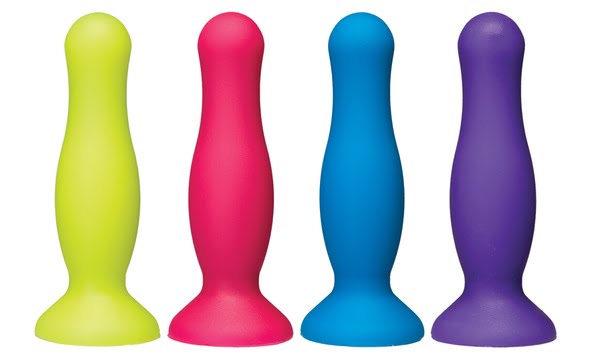 Doc Johnson American Pop! Mode 4" Silicone Anal Plug - Purple