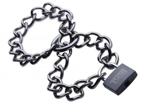 XR Brands Tom of Finland Locking Chain Cuffs