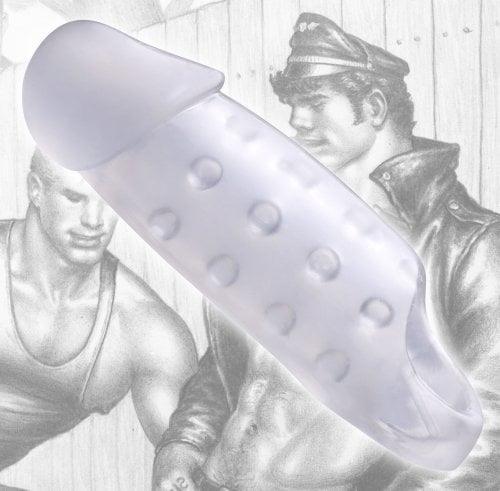 XR Brands Tom of Finland Clear Smooth Cock Enhancer