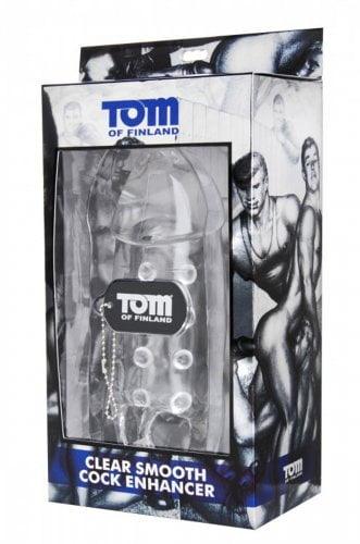 XR Brands Tom of Finland Clear Smooth Cock Enhancer