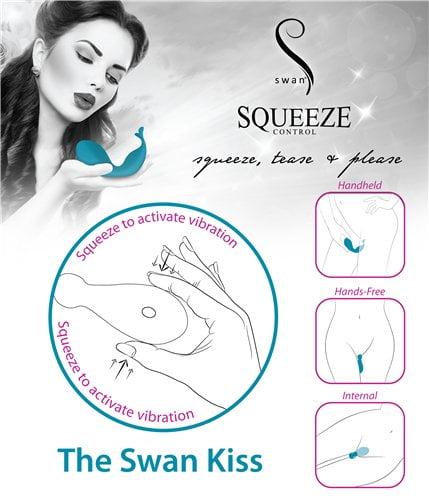 The Swan Kiss Squeeze Control Vibrator