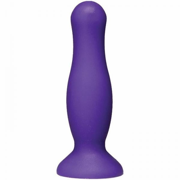 Doc Johnson American Pop! Mode 4" Silicone Anal Plug - Purple