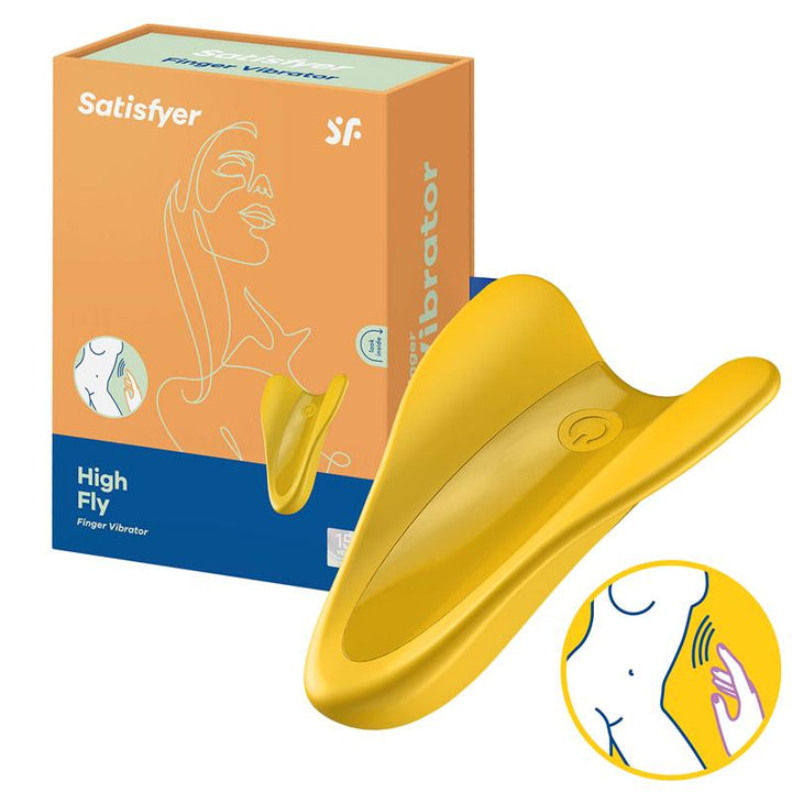 Satisfyer High Fly Finger Vibrator - Yellow