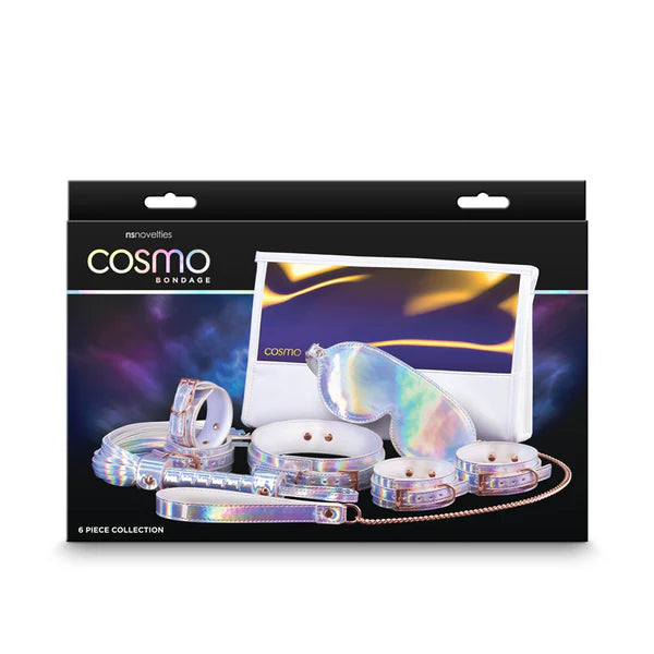 Ns Novelties Cosmo 6 Piece Holographic Bondage Kit